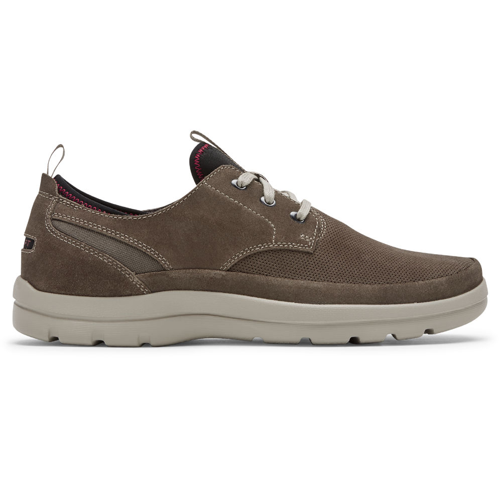 Rockport Singapore Mens Sneakers - Get Your Kicks 2 3-Eye Plain Toe Olive - IZ7206451